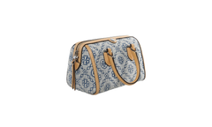 T Monogram Leather Petite Barrel Bag Powder Blue 183612 400