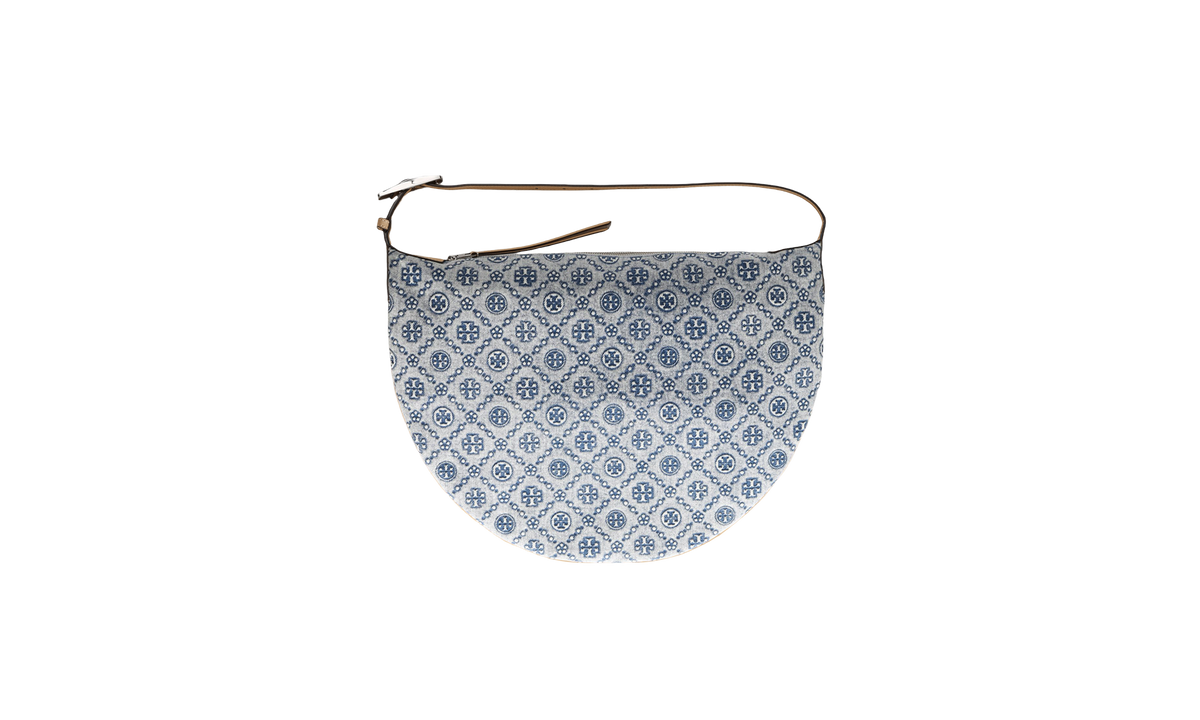 T Monogram Denim Balloon Bag Powder Blue 181549 400