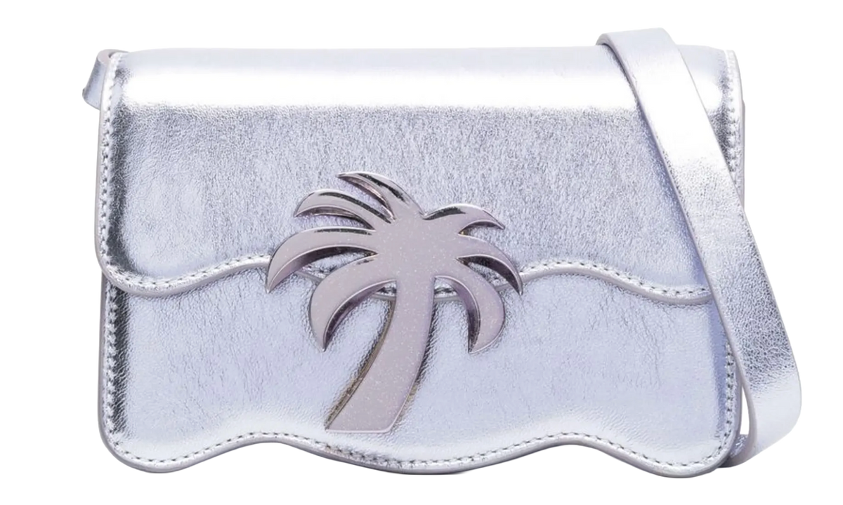 Palm Beach Mini PM Bag Sparkly Silver PWNQ011F22LEA0037272