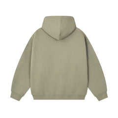 21Dripzz Essential Zip Hoodie - Khaki