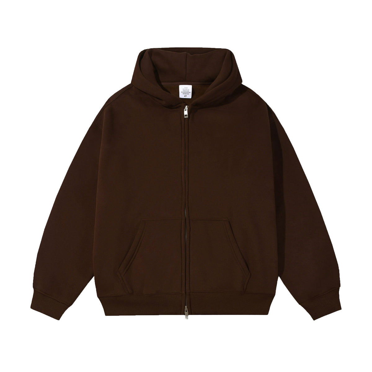 21Dripzz Essential Zip Hoodie - Mocha