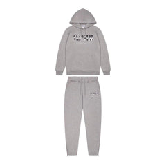 Trapstar Chenille Camo Decoded Hooded Anniversary Tracksuit Grey