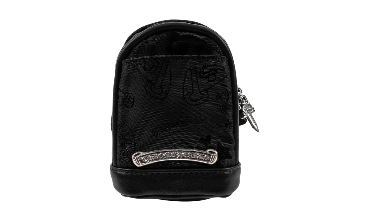 Nylon stencil Wrist bag black Black CHRM0456