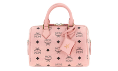 Small Ella Boston Bag in Visetos Soft Pink MWBFAEA03PZ001