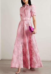 Anabella - Dress with Short Puffed Sleeves