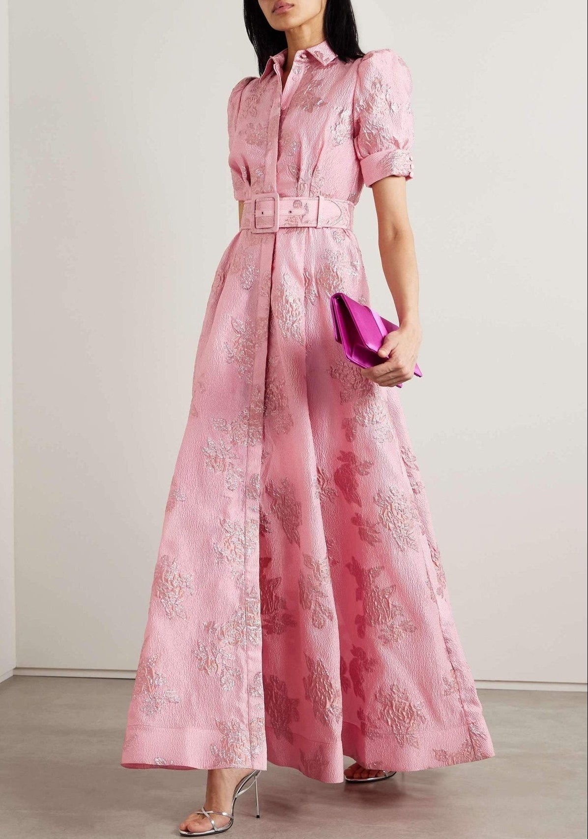 Anabella - Dress with Short Puffed Sleeves