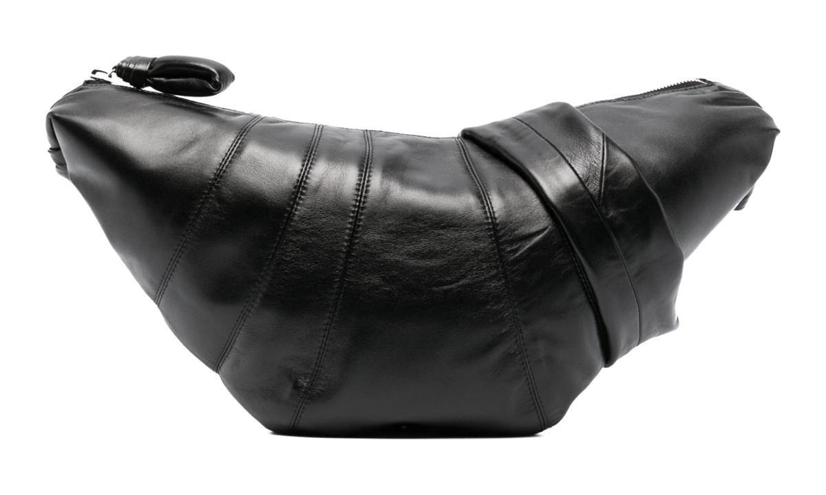 Unisex Medium Croissant Bag BLACK BG0001 LL095 BK999