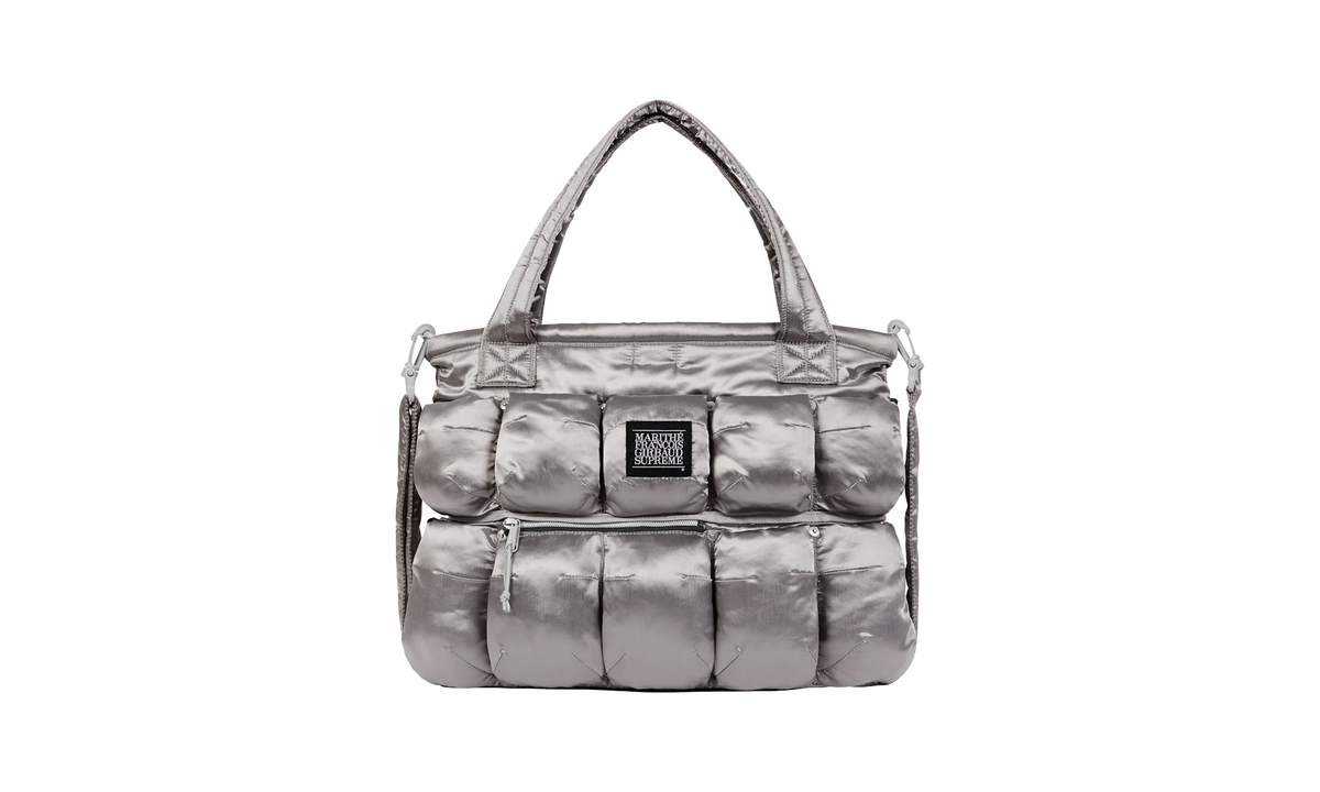 Marithé + François Girbaud Pokachu Puffer Tote Bag Silver SU25447