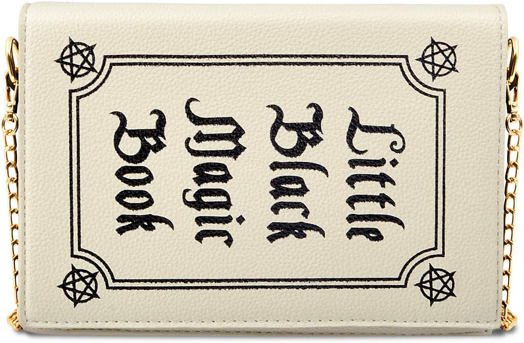 Magic Book Purse Small Crossbody Bags Purse for Women Leather Shoulder Handbag with Chain Shoulder Strap
