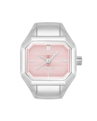 Nine West Women's Ring Watch Gold/Tan/Silver/Pink