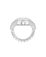 Nine West Women's Ring Watch Gold/Tan/Silver/Pink