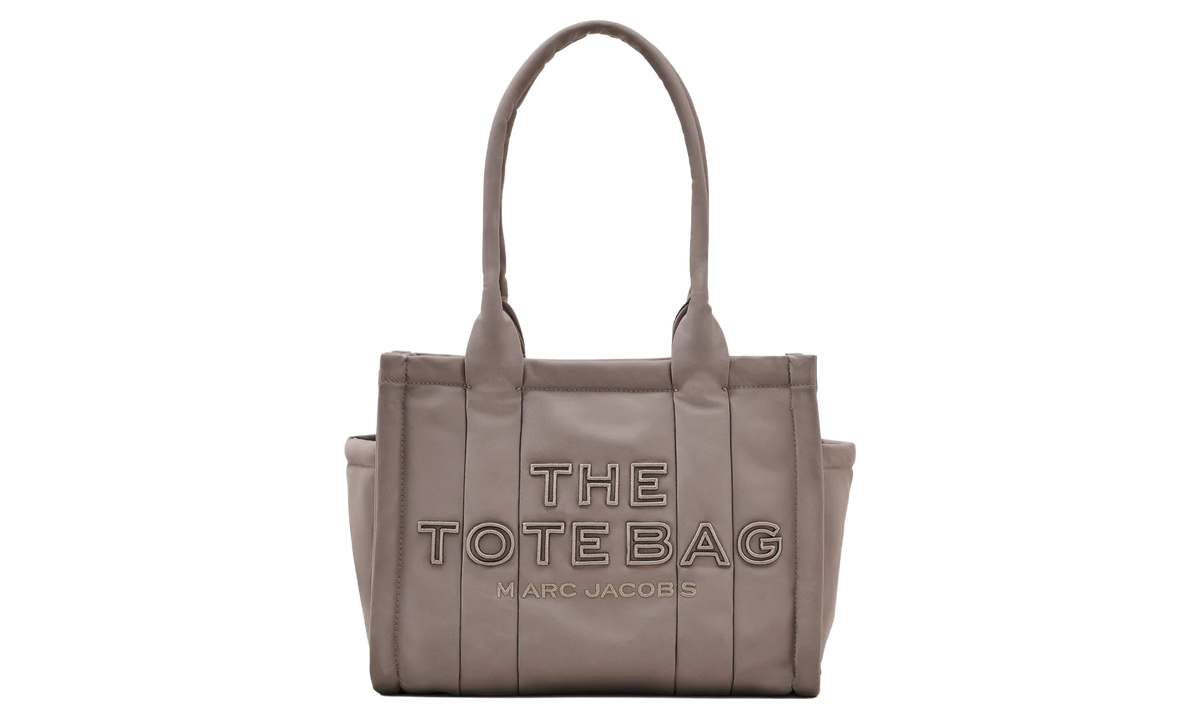 The Puffy Nylon Medium Tote Bag Cement 2R4HTT016H03 055