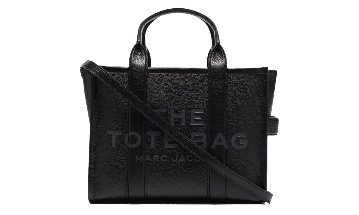 The Medium Leather Tote Bag Black H004L01PF21 001