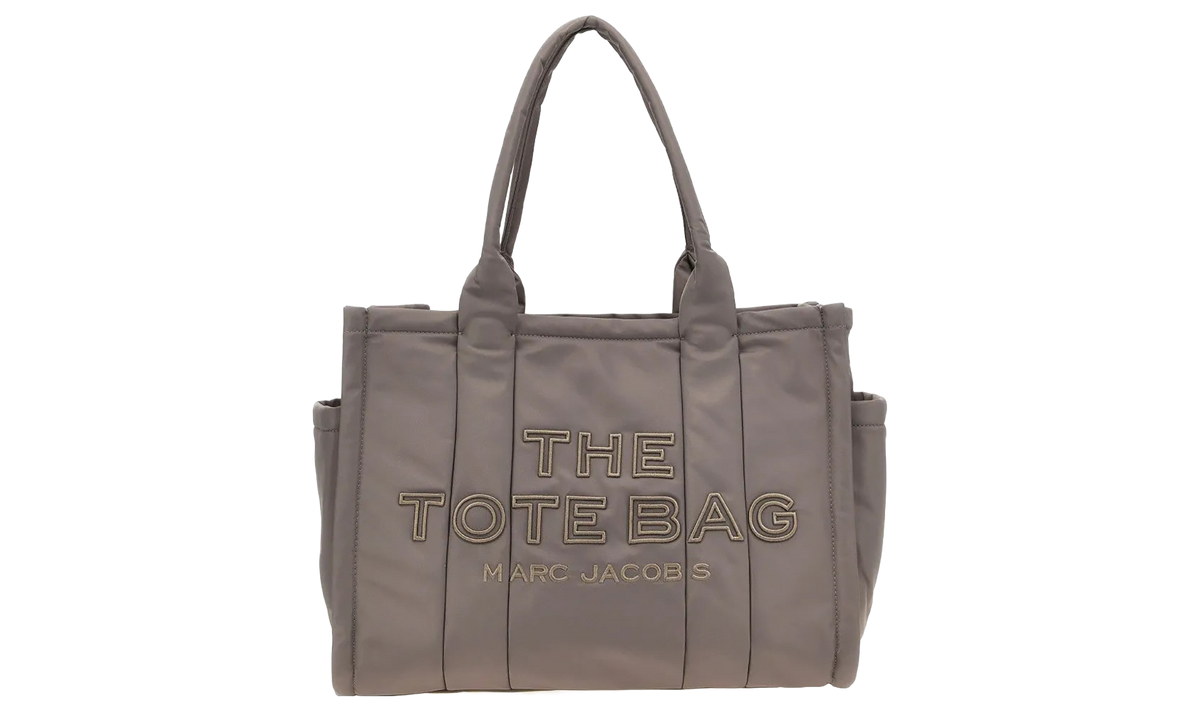 The Puffy Nylon Large Tote Bag Cement 2R4HTT015H03 055