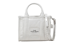 Shiny Crinkle Leather Small Tote Bag WHITE H065L01PF22-100
