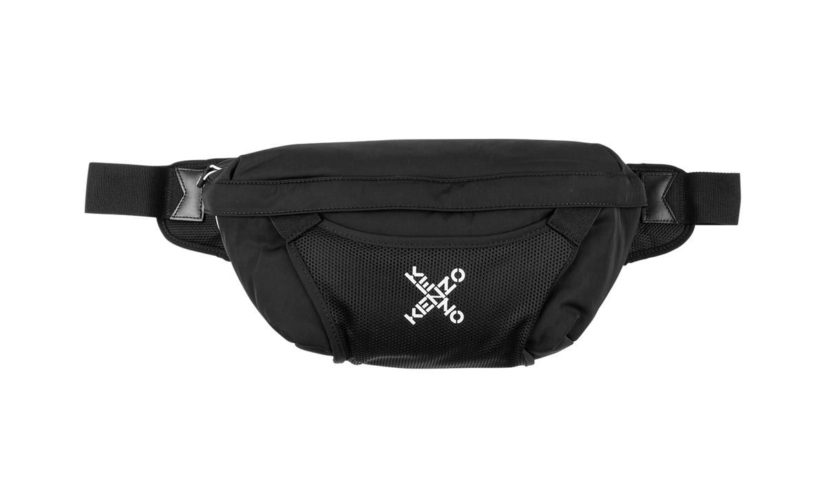 Cross Logo Large Belt Bag Black / White 5SA222 F21 99