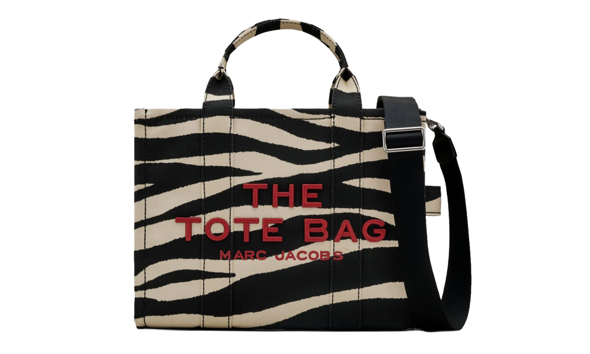 The Zebra Canvas Medium Tote Bag BLACK/WHITE 2F4HTT021H05-005