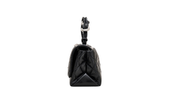 The Dual Chain Shoulder Quilted Leather Bag Black 2S5HCR007H02 001