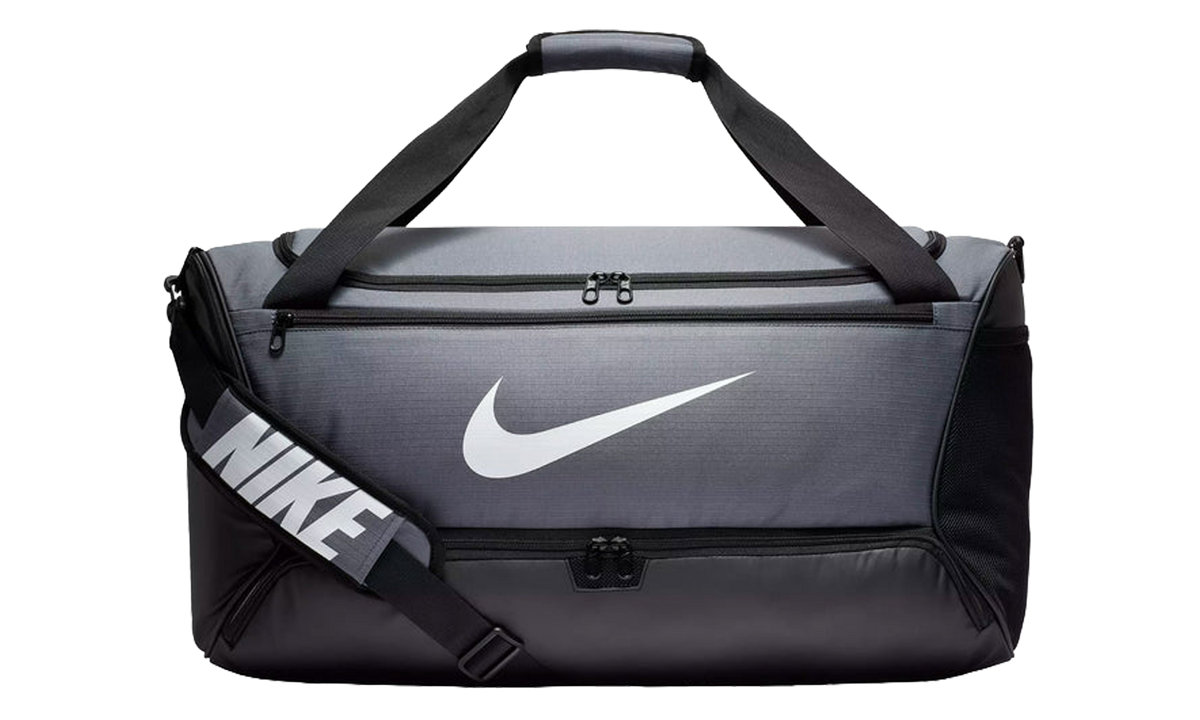 Nike Brasilia Medium Training Duffel Bag Grey/Black BA5955 026
