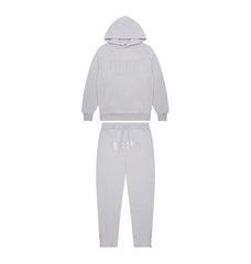Trapstar Chenille Decoded Gel Hoodie Tracksuit Grey