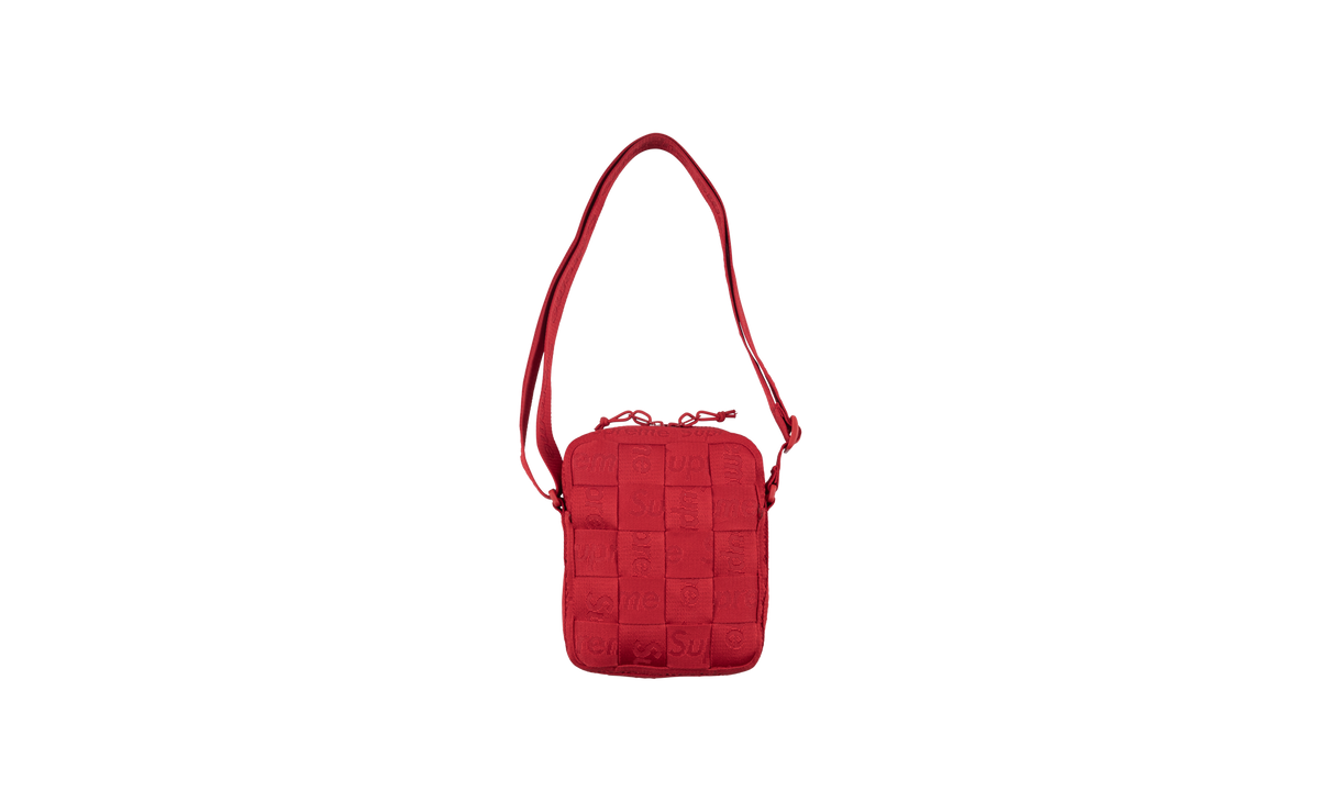 Supreme Woven Shoulder Bag Red SU556