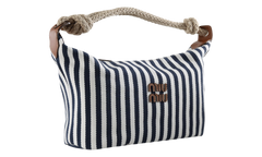 Cannette Righe Pelle Bag Blue / Cognac 5BC196 2I0G F0B9P