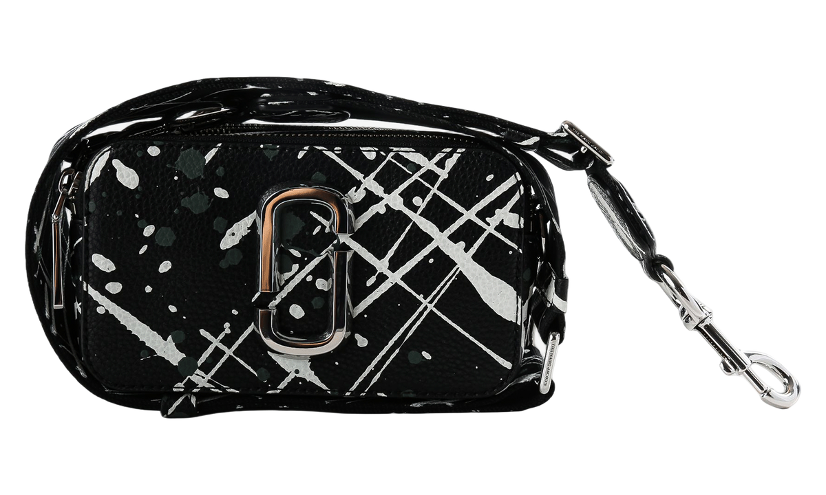 The Snapshot Splatter Paint Chain Snapshot Bag Black / White 2P6HCR020H01 002