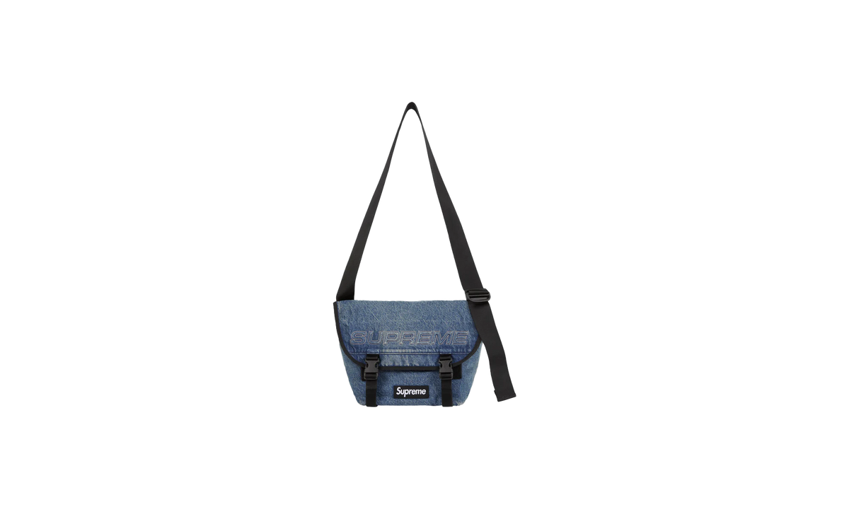 Denim Messenger Bag FW25 - Washed Indigo SU25835