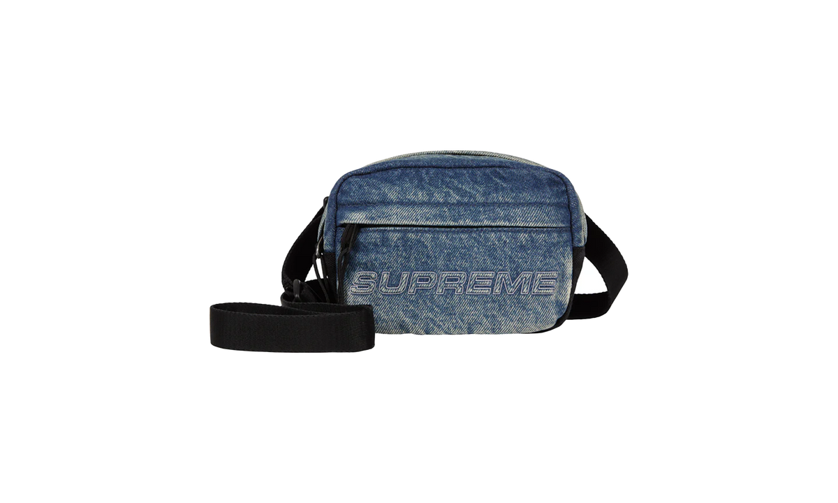 Denim Mini Shoulder Bag FW25 - Washed Indigo SU25827