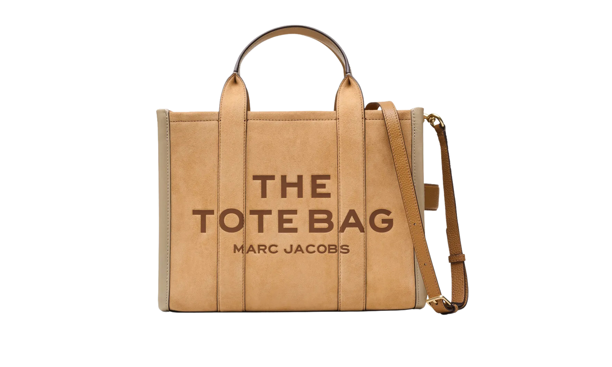 Suede Leather Blocked Medium Tote Bag Sahara 2F5HTT029H01 910