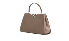 Eleanor Leather Satchel Bag Wild Mushroom 153215 250