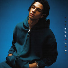21Dripzz Essential Zip Hoodie - Green