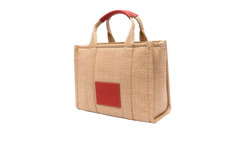The Medium Embroidered Daisy Woven Tote Bag Natural 2S5HTT098H03 255