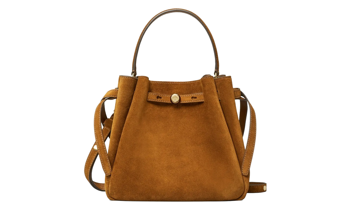 Romy Suede Bucket Bag Caramel 174221 200