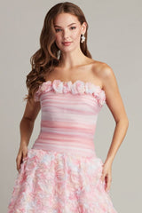 Akina Rosette Appliqu¨¦ Mini Dress