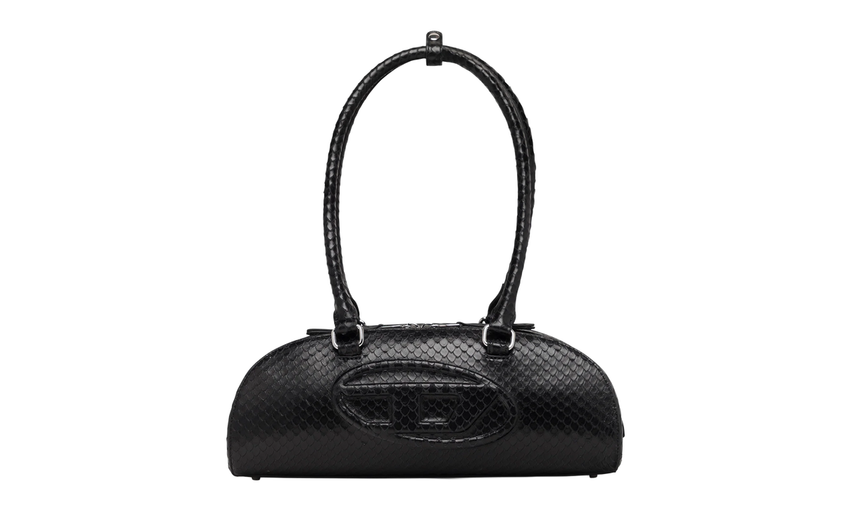 1DR Dome Elongated Leather Bowling Bag Black X10641P8279T8013