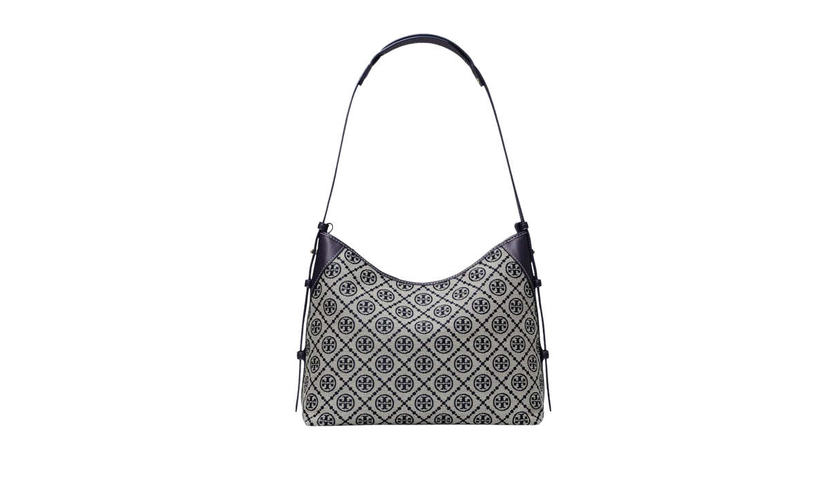T Monogram Messenger Bag Tory Navy 169376 405