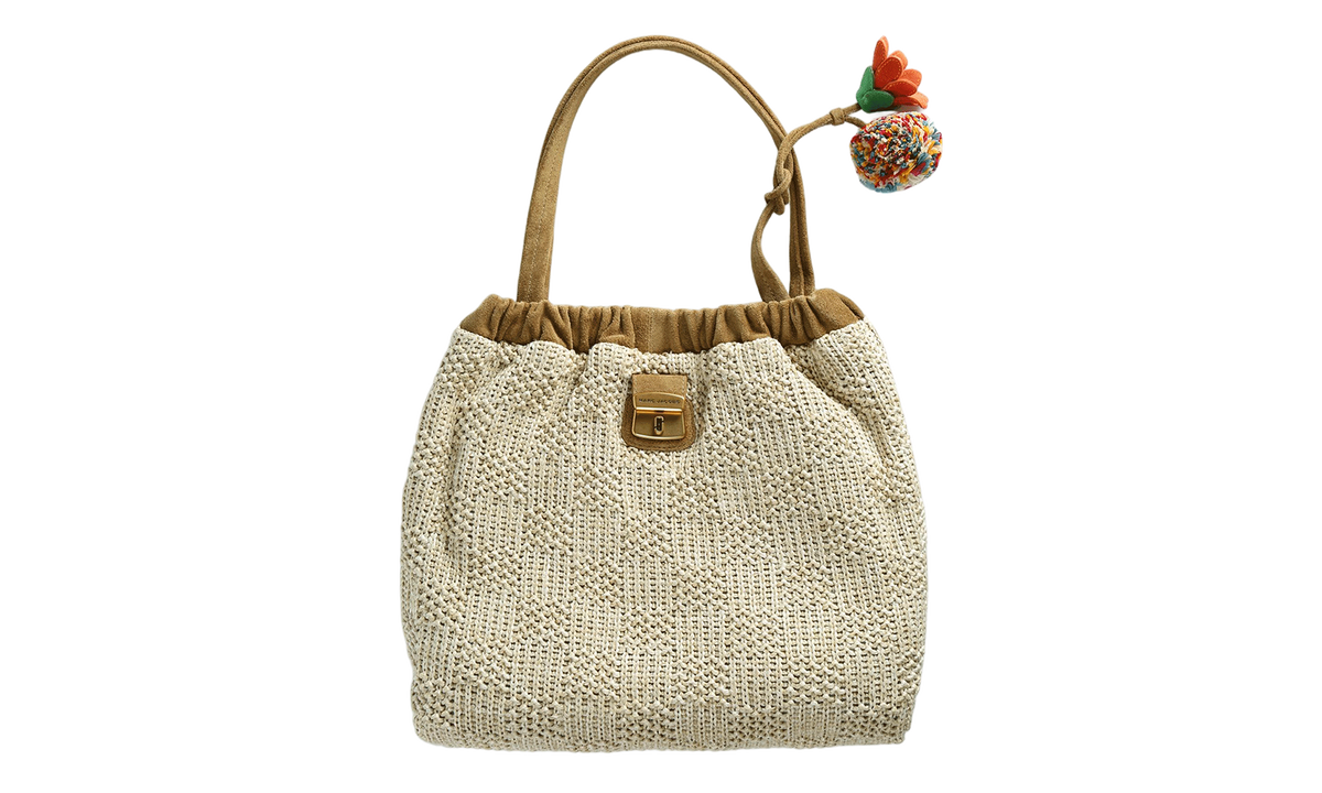 Summer Woven Cristina Tote Bag Natural 2S6HTT025H02 255